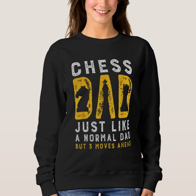 Chess Dad 3 Moves Ahead Chess Playing Father T Shirt (Framsida)