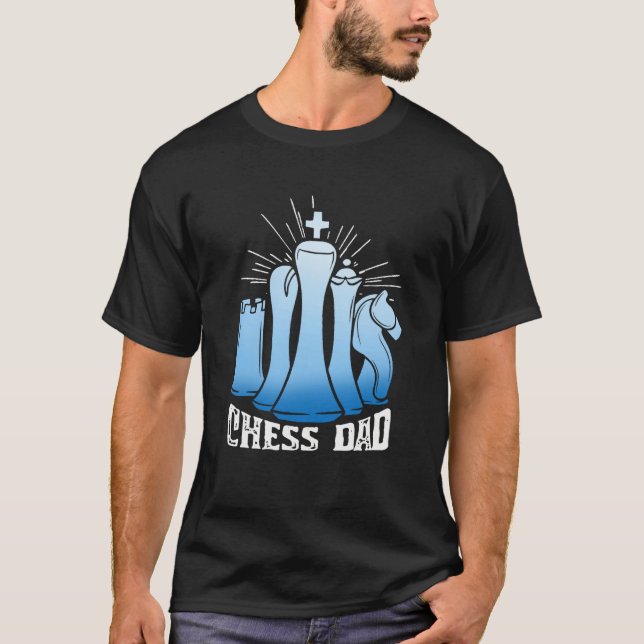 Chess Dad Checkmate Grandmaster Father Chess Playe T Shirt (Framsida)