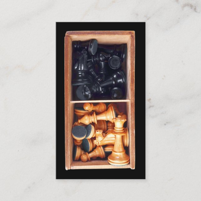 Chess Delar Affärskort Visitkort (Framsida)
