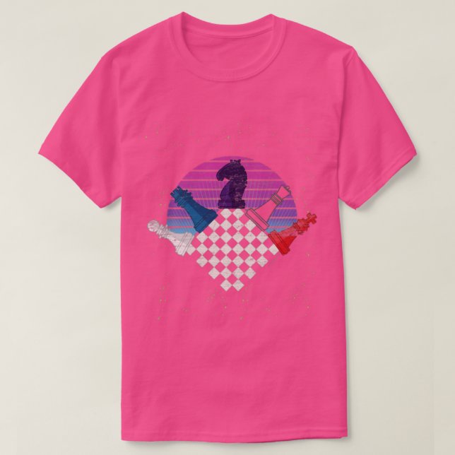 Chess Delar Chessboard Checkmate Chess T Shirt (Design framsida)