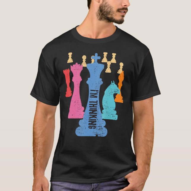 Chess Delar... Jag tänker på Grand Master T Shirt (Framsida)