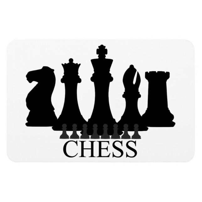 Chess Delar Magnet (Horisontell)