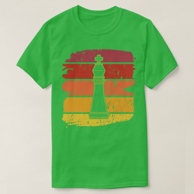 Chess Delar Retro 3 T Shirt (Design framsida)