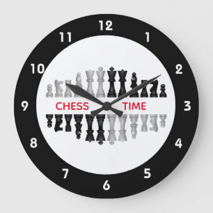 Chess Delar väggklocka