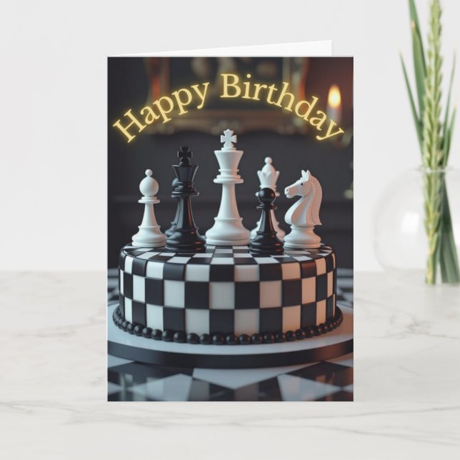 Chess Delara kummelns födelsedagskort Kort (Framsida)