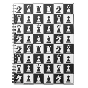 Chess Delarare Design Spiral bärbar dator Anteckningsbok