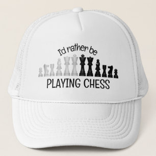 Chess Design Hat Keps