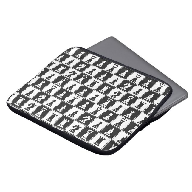 Chess Design Laptop Fodral (Framsida topp)