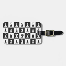 Chess Design Luggage Tag Bagagebricka