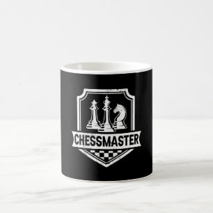 Chess Design med schackbräde för Chess Player Kaffemugg