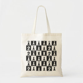 Chess Design Tote Bag Tygkasse