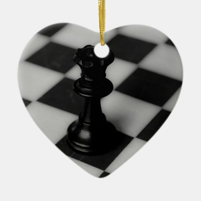 Chess drottning julgransprydnad keramik (Framsidan)