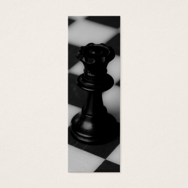 Chess drottning litet visitkort (Framsidan)