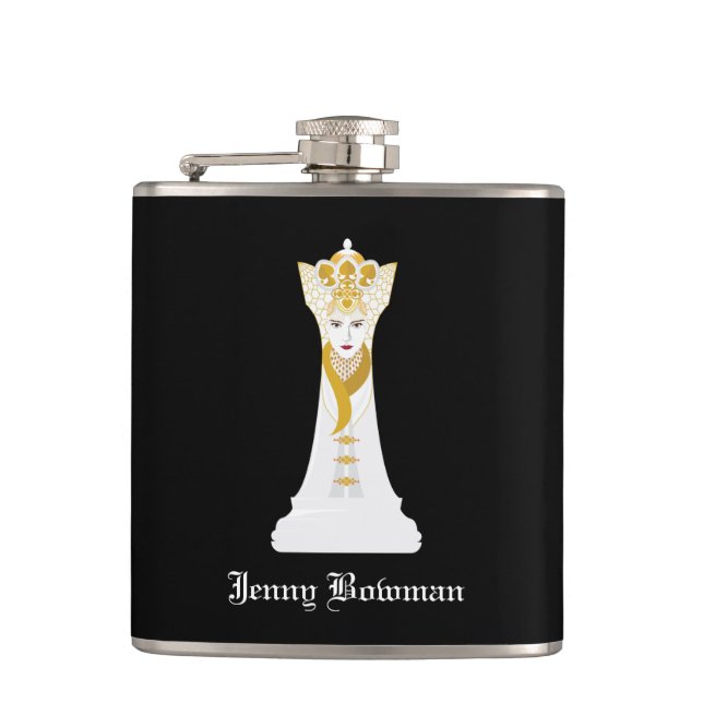 Chess drottning/Personlig Namn Fickplunta (Framsidan)