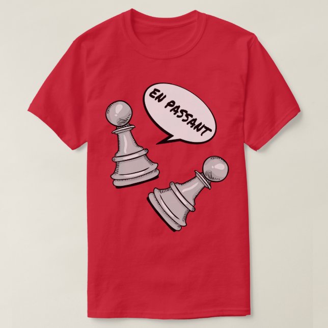Chess en passant t shirt (Design framsida)
