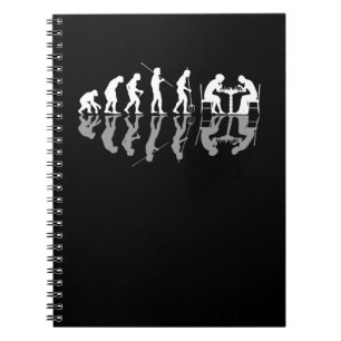 Chess Evolution Chessboard Älskare Chess Gamer Anteckningsbok