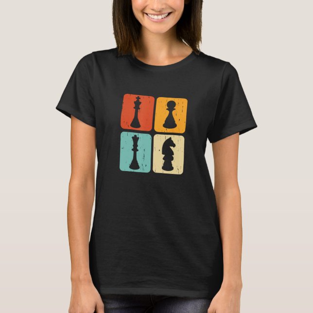 Chess Figurer Chess Player Pun Quote T Shirt (Framsida)