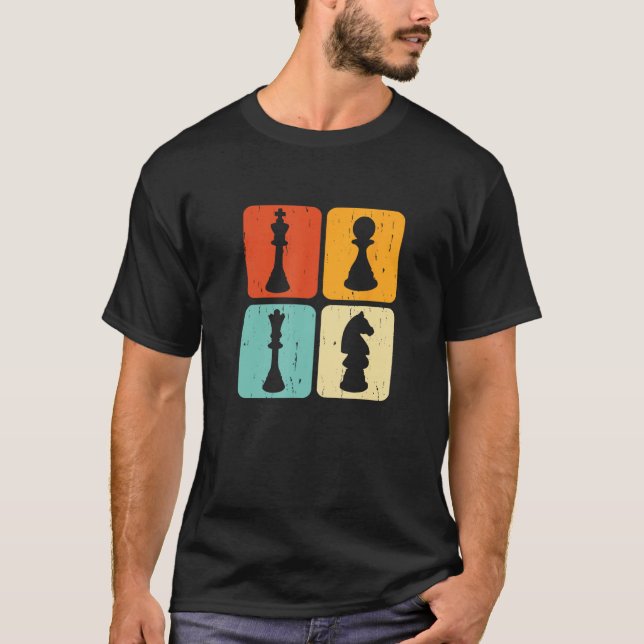 Chess Figures  Chess Player Pun Quote T Shirt (Framsida)