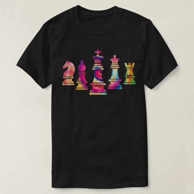 Chess Figures Geek Chess Player Gift Chess  T Shirt (Design framsida)