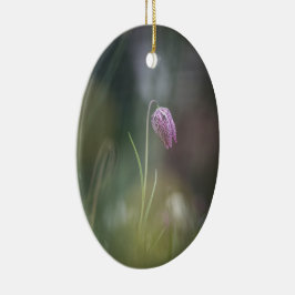 Chess Flower Nature Photo Julgransprydnad Keramik