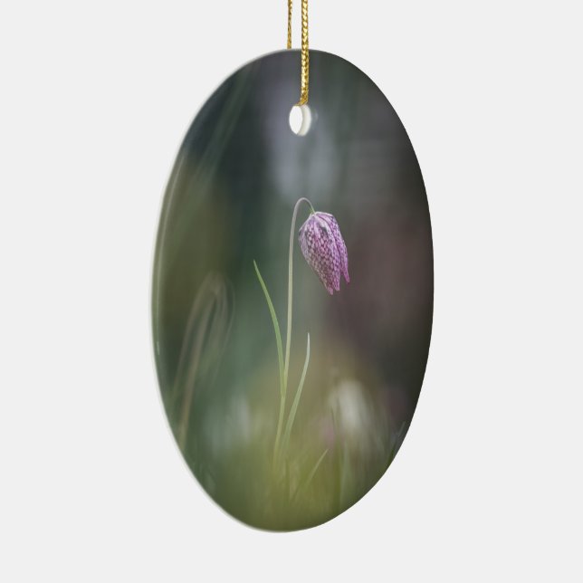 Chess Flower Nature Photo Julgransprydnad Keramik (Höger)