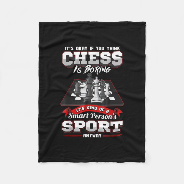 Chess Funny Citates Humor Ord Fleecefilt (Framsidan)