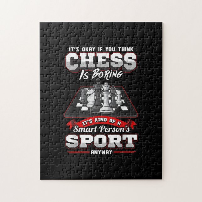 Chess Funny Citates Humor Ord Pussel (Vertikal)