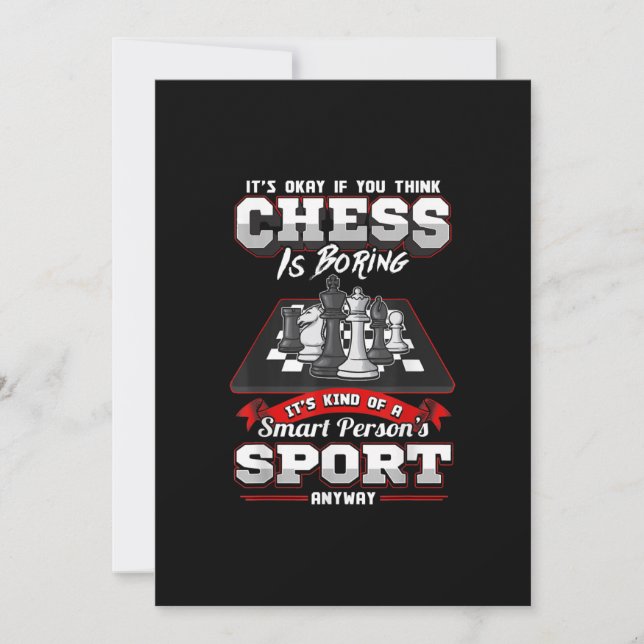 Chess futtiga citat Humor Ord Inbjudningar (Framsida)