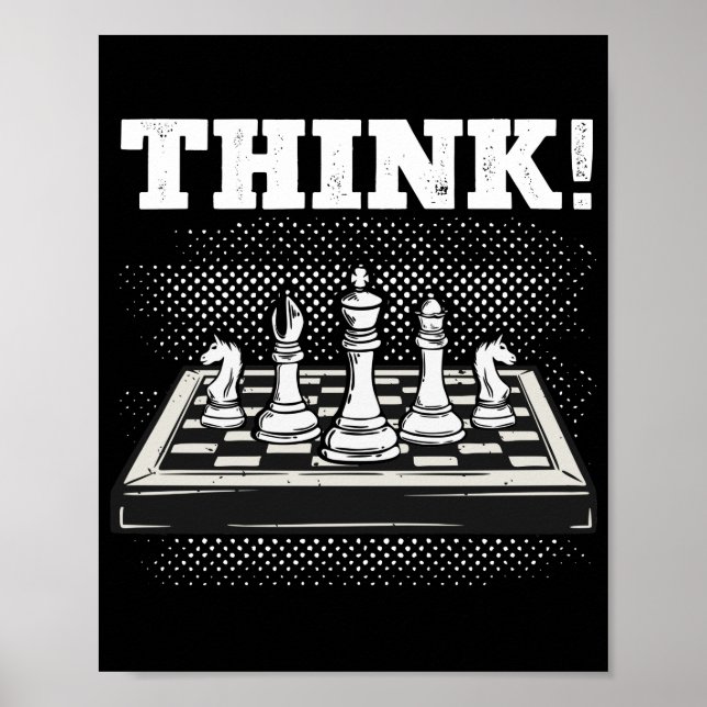 Chess Game Board Player Think Club Team Poster (Framsidan)