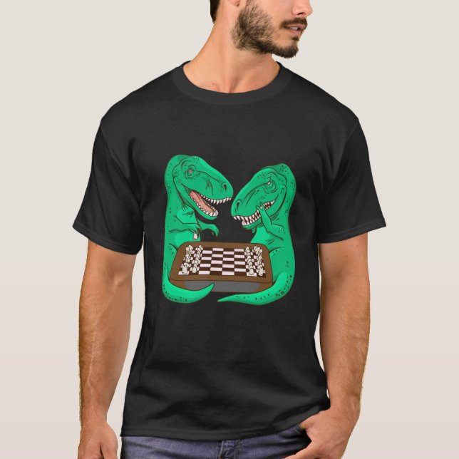 chess game chesslove player skills rex t shirt (Framsida)