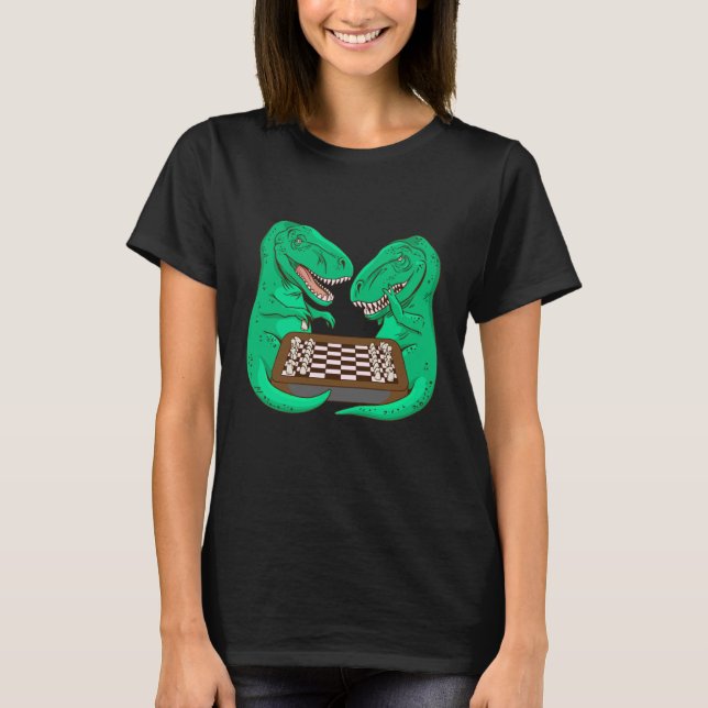 chess game chesslove player skills rex t shirt (Framsida)