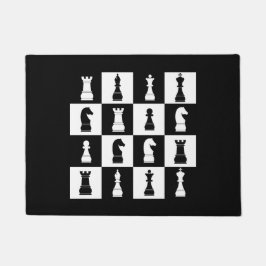 Chess Game Figurer Black and White Decor Mönster