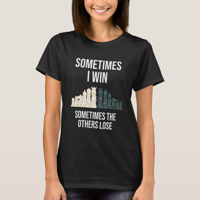 Chess Game med schack Biet för schackspel T Shirt (Framsida)