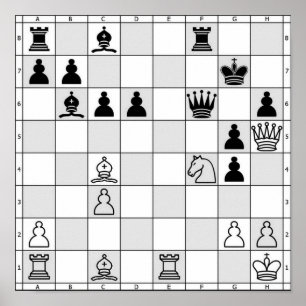 Chess Game Poster åtta
