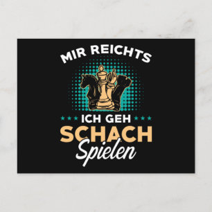 Chess German Chess Player Gift Vykort