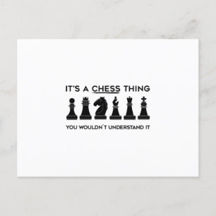 Chess Gift Chess Player Chessboard Chess Klubb Vykort