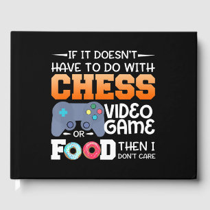 Chess Gift Chess Video Game eller Food Design Gästböcker