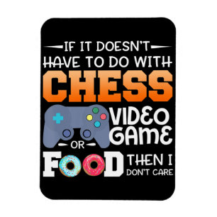 Chess Gift Chess Video Game eller Food Design Magnet