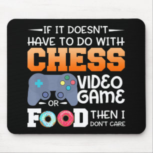 Chess Gift  Chess Video Game eller Food Design Musmatta