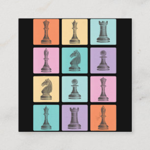 Chess Gift I Verkligen Kärlek Biet schack Fyrkantigt Visitkort