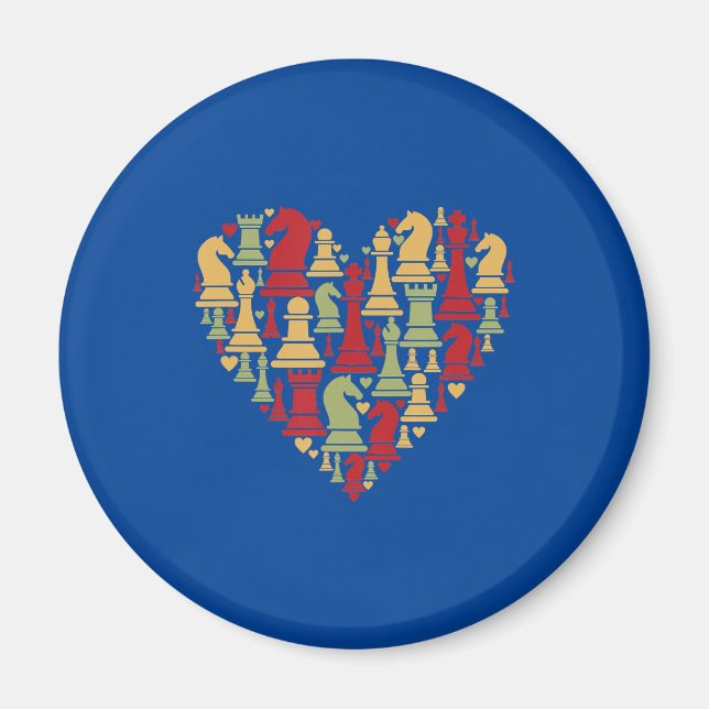 Chess Gift | I Verkligen Kärlek Chess Magnet (Framsidan)