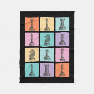 Chess Gift I Verkligen Kärlek vid Delara schack Fleecefilt