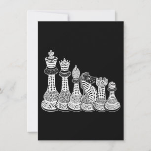 Chess Gift I Verkligen Kärlek vid Delara schack Inbjudningar