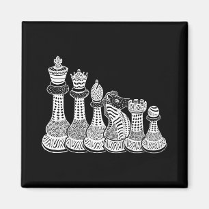 Chess Gift I Verkligen Kärlek vid Delara schack Magnet