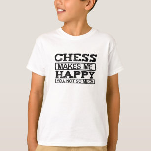 Chess gör mig lycklig t shirt