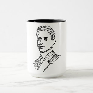 Chess Grandmaster Jose Raul Capablanca Porträtt Mugg