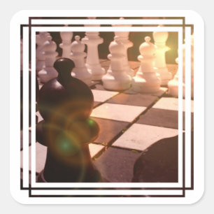 Chess Grandmaster Stickers Fyrkantigt Klistermärke