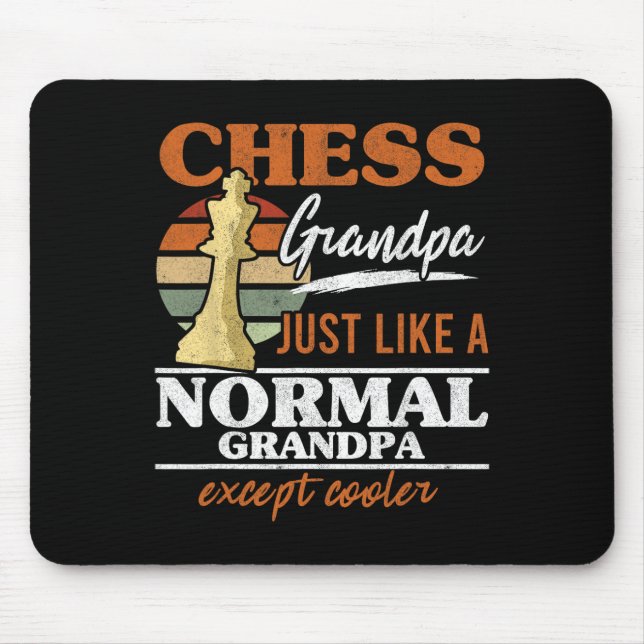 Chess Grandpa precis som en vanlig morfar Chess Musmatta (Framsidan)
