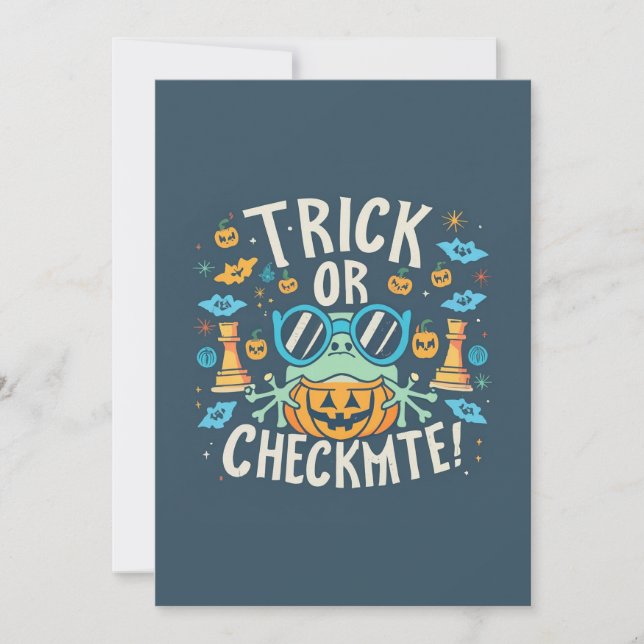 Chess Halloween Inbjudningar (Framsida)