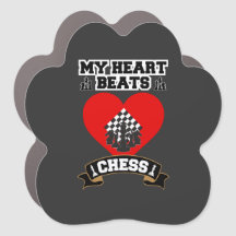 Chess Heart Delar Strategy Game Kärlek Passion